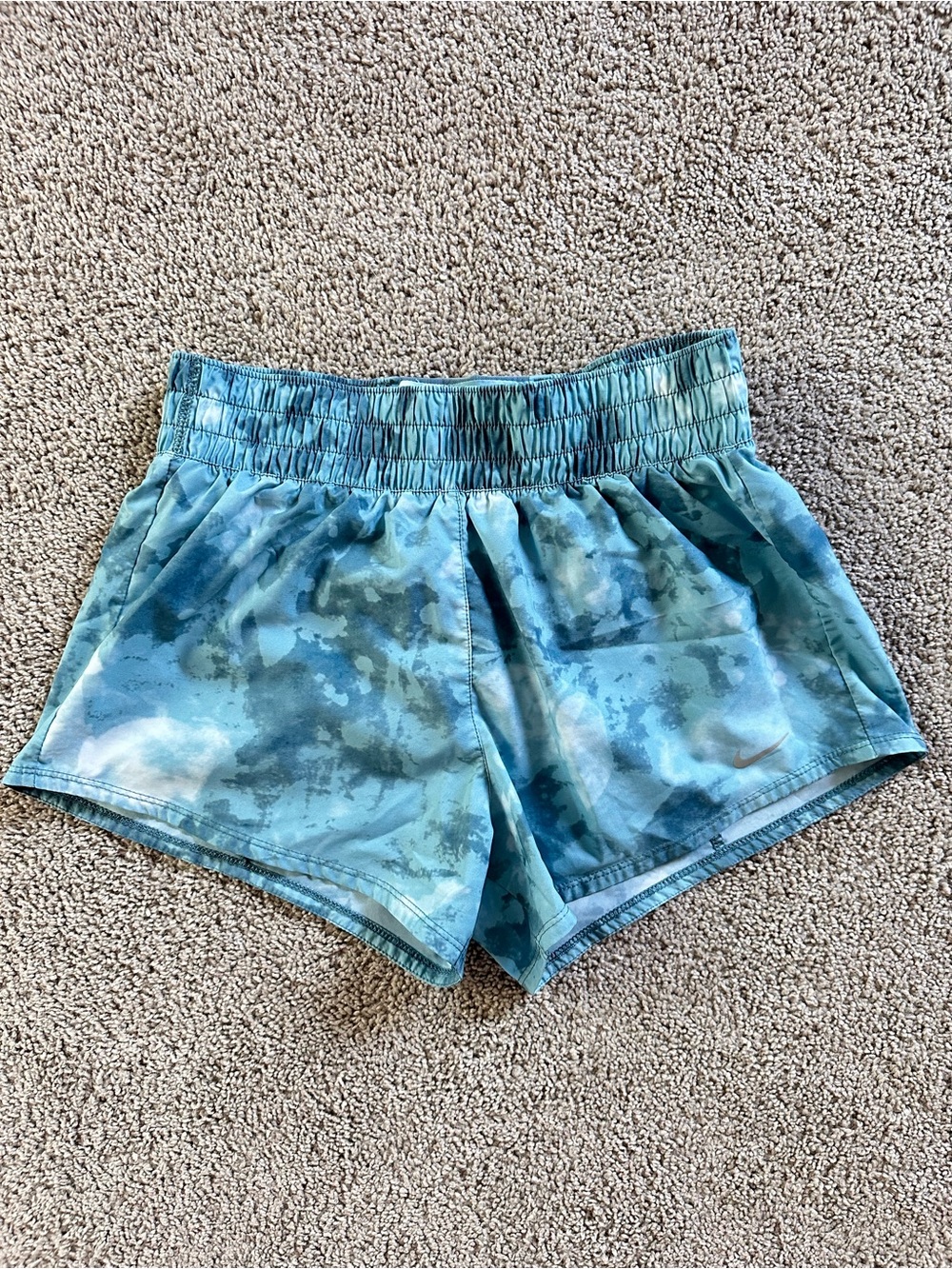 Nike Blue Tie-Dye Athletic Shorts